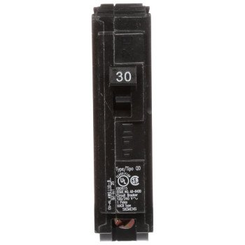 Siemens D130 Circuit Breaker, Low Voltage, QD, 30 A, 1 -Pole, 120 VAC, Plug Mounting