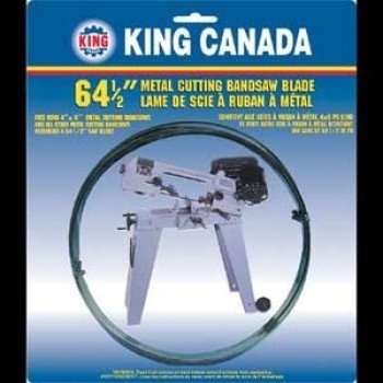 King Canada KBB-115BM-18 Band Saw Blade, 1/2 in W, 64-1/2 in L, 18 TPI, Bi-Metal Cutting Edge, Bi-Metal