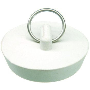 Danco 88272 Drain Stopper, Rubber, White, For: 1-3/4 in Drain, Universal Sink