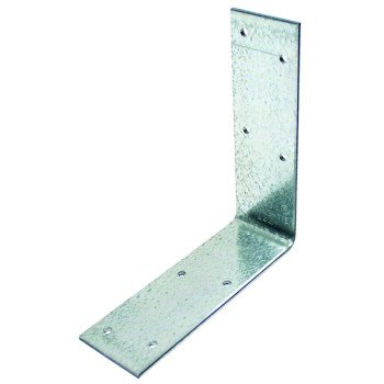 Simpson Strong-Tie A44 Angle, 4-3/8 in W, 4-9/16 in D, 1-1/2 in H, Steel, Galvanized/Zinc