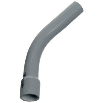 Carlon UA7AKB-CAR Elbow, 2-1/2 in Trade Size, 45 deg Angle, SCH 40 Schedule Rating, PVC, Bell End, Gray