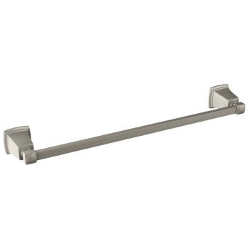 Moen Y3218BN Towel Bar, 18 in L Rod, Aluminum, Brushed Nickel, Surface Mounting