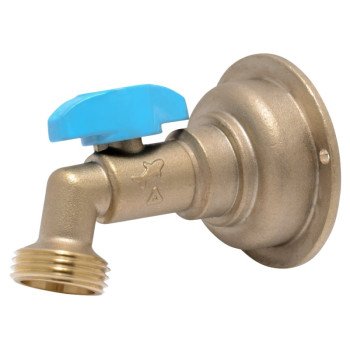 SharkBite 24620LF Hose Bibb, 1/2 x 3/4 in Connection, MHT, 200 psi Pressure, Quarter-Turn Actuator, Brass Body