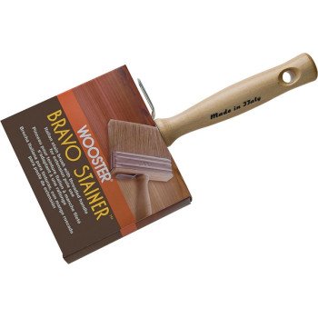 Wooster F5116-4-3/4 Paint Brush, 4-3/4 in W, 2-3/4 in L Bristle, China Bristle, Threaded Handle