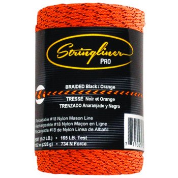 Stringliner 35491 Replacement Construction Line, 500 ft L Line, Black/Orange Line