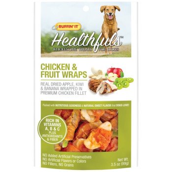 Ruffin'It 08302 Wholesome Dog Treat, 3.5 oz