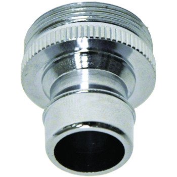 Danco 10506 Dishwasher Aerator Adapter, 15/16-27 x 55/64-27 in, Threaded, Brass, Chrome Plated