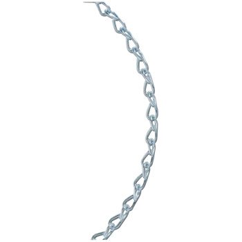 Baron 7227 Single Jack Chain, #16, 250 ft L, Zinc, Galvanized, 10 lb Working Load