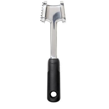 Good Grips 11303000 Meat Tenderizer, 9-3/4 in L, Aluminum, Non-Slip, Soft Grip Handle