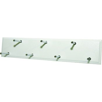 Easy Track RA1202 Belt Rack, 7-Hook, White