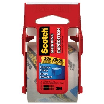 Scotch 142NA Packaging Tape, 20.3 mm L, 50.8 mm W, Clear