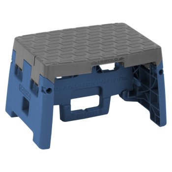 Cosco 11-903 BGR4 Folding Step Stool, 3.38 in H, 200 lb, Plastic, Black