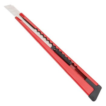 Vulcan JLWM82764 Utility Knife, 3-1/4 in L Blade, 9 mm W Blade, High Carbon Steel Blade, Red Handle