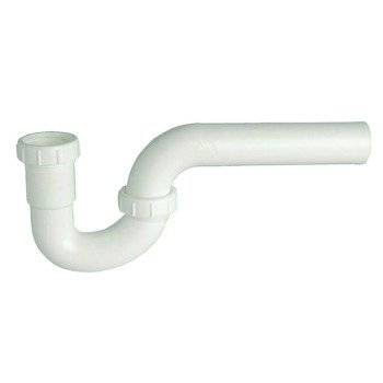 Danco 94003 P-Trap, 1-1/2 in, Slip, Plastic, White