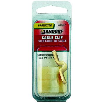 Jandorf 61407 Cable Clip, Nylon, Natural