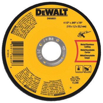 DWA8051 CUT-OFF WHEEL METAL   