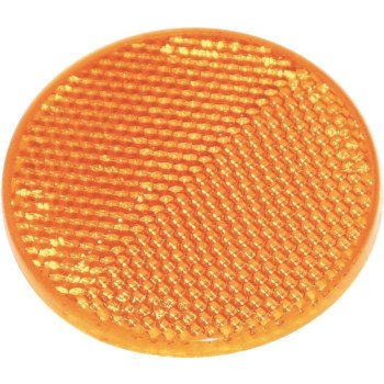 US Hardware RV-658C Safety Reflector, Amber Reflector, Plastic Reflector, Adhesive Mounting