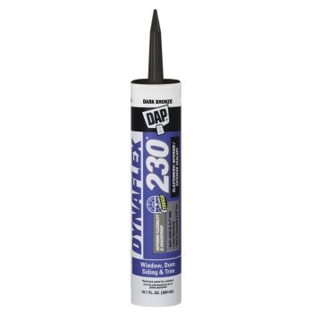 DAP 18420 Premium Sealant, Dark Bronze, 1 day Curing, 40 to 100 deg F, 10.1 oz Cartridge