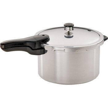 Presto 01282 Pressure Cooker, 8 qt Capacity, 12.18 in Dia, Aluminum