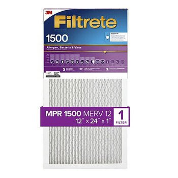 FILTER AIR 1500MPR 12X24X1IN