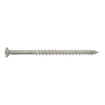 Midwest Fastener 08163 Deck Screw, 10-8 Thread, 3-1/2 in L, Coarse Thread, Bugle Head, Phillips Drive, Steel, Dacrotized