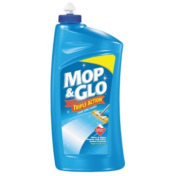 Mop & Glo 1920089333 Floor Shine Cleaner, 32 oz Bottle, Liquid, Citrus, Tan