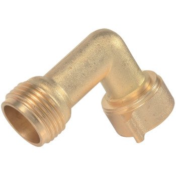 Camco USA 22505 90 deg Hose Elbow, Brass