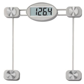 Taylor 75274192 Bathroom Scale, 400 lb Capacity, LCD Display, Metal Housing Material, Clear, 13.38 in OAW, 13.41 in OAD