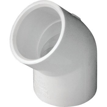 IPEX 435483 Pipe Elbow, 1 in, Socket, 45 deg Angle, PVC, SCH 40 Schedule