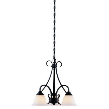 CHANDELIER 3-LIGHT MATTE BLACK