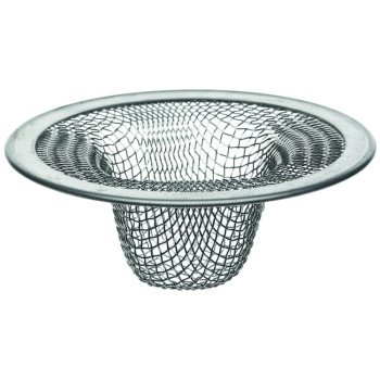 Danco 88820 Mesh Strainer, 2-1/2 in Dia, Stainless Steel, 2-1/2 in Mesh, For: 2-1/2 in Drain Opening Kitchen Sink