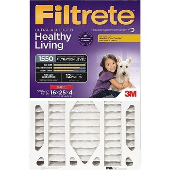 Filtrete NDP01-4S-4 Air Filter, 25 in L, 16 in W, 12 MERV, 1550 MPR, 4/PK