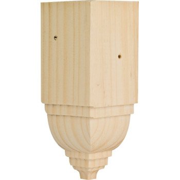 Waddell ICTB52 Crown Corner Block Moulding, Pine