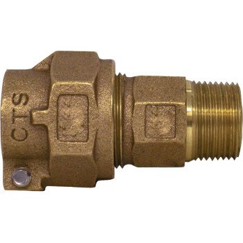 Legend T-4300NL Series 313-205NL Pipe Coupling, 1 in, Pack Joint x MNPT, Bronze, 100 psi Pressure