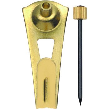 OOK 50023 Picture Hanger, 20 lb, Steel, Brass, Gold, 20/PK