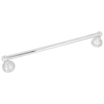 Boston Harbor L5018-26-103L Towel Bar, 18 in L Rod, Chrome, Surface