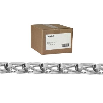 Campbell T0880844 Sash Chain, #8, 100 ft L, 75 lb Working Load, Carbon Steel, Copper Glo