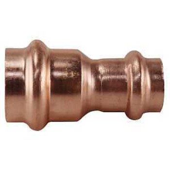 Apollo XPRC3412 Coupling with Stop, 3/4 x 1/2 in, Press Fit, Copper, 300 psi Pressure