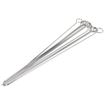 Omaha BBQ-37243B Skewer, 15 in L, Stainless Steel