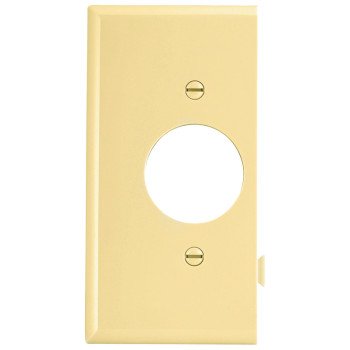 Eaton Wiring Devices STE7V Sectional Wallplate, 4-1/2 in L, 2-3/4 in W, 1 -Gang, Polycarbonate, Ivory, High-Gloss