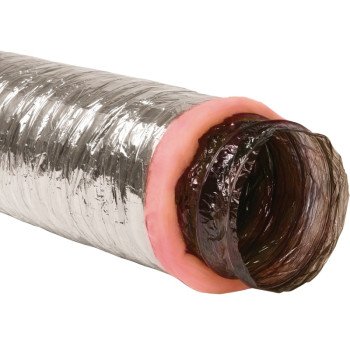 Imperial MEA-0310 Air Duct, 10 ft L, Polyester, Silver