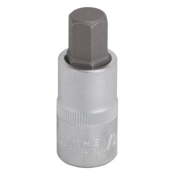 Vulcan 3506012113 Hex Bit Socket, 1/2 in Tip, 1/2 in Drive, Chrome, 2-1/2 in OAL