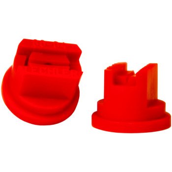 Green Leaf ST8004 Spray Nozzle, Standard Flat, Polyoxymethylene, Red, For: Y8253048 Series 8 mm Cap