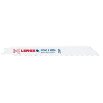 Lenox 20581S810R Reciprocating Saw Blade, 3/4 in W, 8 in L, 10 TPI, HSS Cutting Edge