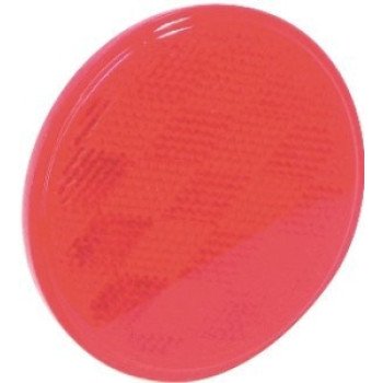 US Hardware RV-659C Safety Reflector, Red Reflector, Plastic Reflector, Adhesive Mounting