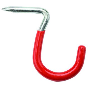 National Hardware V2221 N112-032 Storage Screw Hook, 20 lb, Hammer-In Mounting, Steel, Red