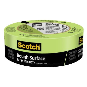 Scotch 2060-1-1/2 Masking Painter's Tape, 60.1 yd L, 1.41 in W, Paper Backing, Green