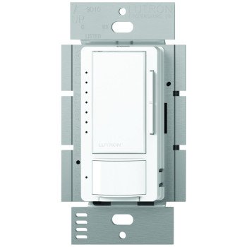 Lutron Maestro MSCL-OP153MH-WH Dimmer, 5 A, 120 V, 150 W, CFL, Halogen, Incandescent, LED Lamp, White