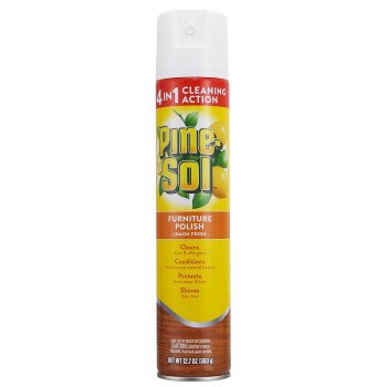 Pine-Sol BBP0081 Furniture Polish, 12.7 oz Aerosol Can, Liquid, Lemon