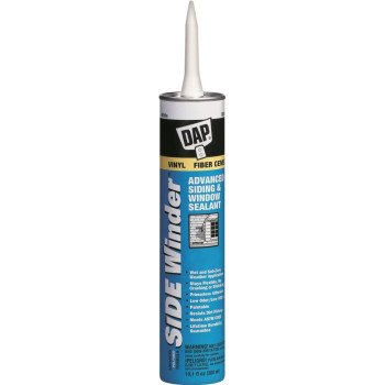 DAP 00807 Siding and Window Sealant, Light Gray, 24 hr Curing, -35 to 140 deg F, 10.1 oz Cartridge